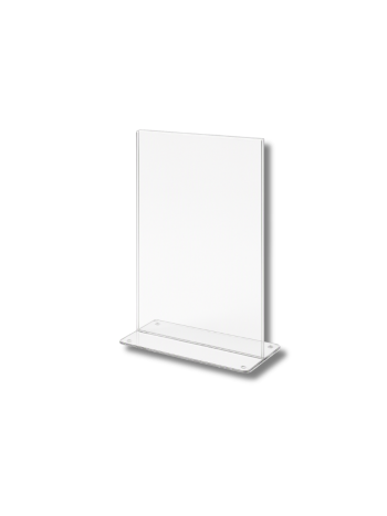 Clear table sign display