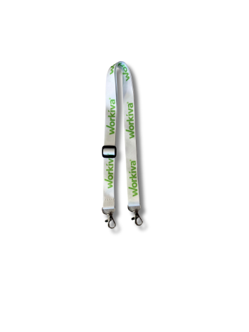 White and Green Lanyard